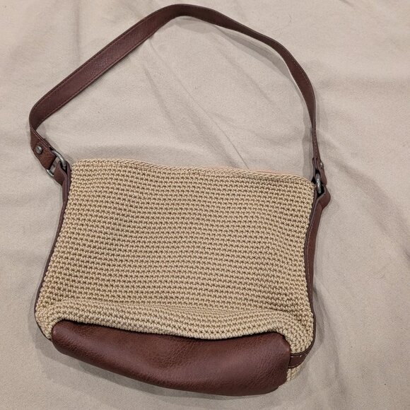 The Sak Raffia & Brown Leather Shoulder Bag - Picture 7 of 7